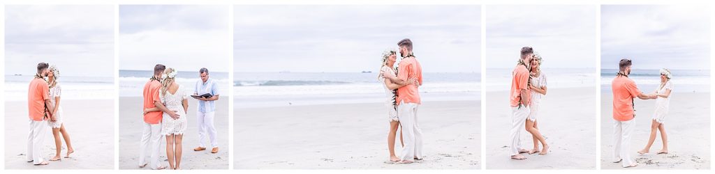 couple getting married on the beach