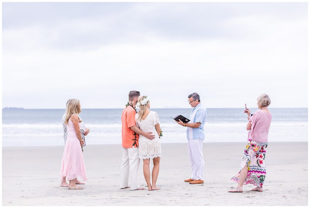 Small elopement in Coronado beach
