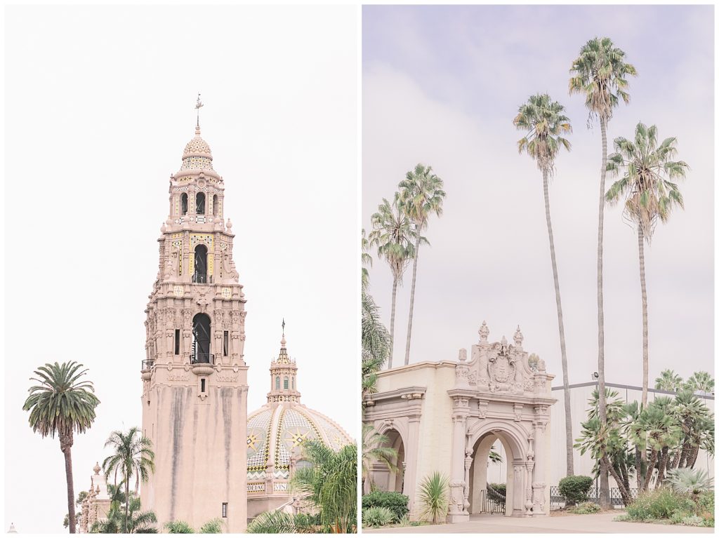 Balboa park structures located in San Diego, ca
