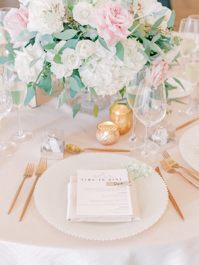 Tablescape Ideas For Wedding at La Valencia Hotel