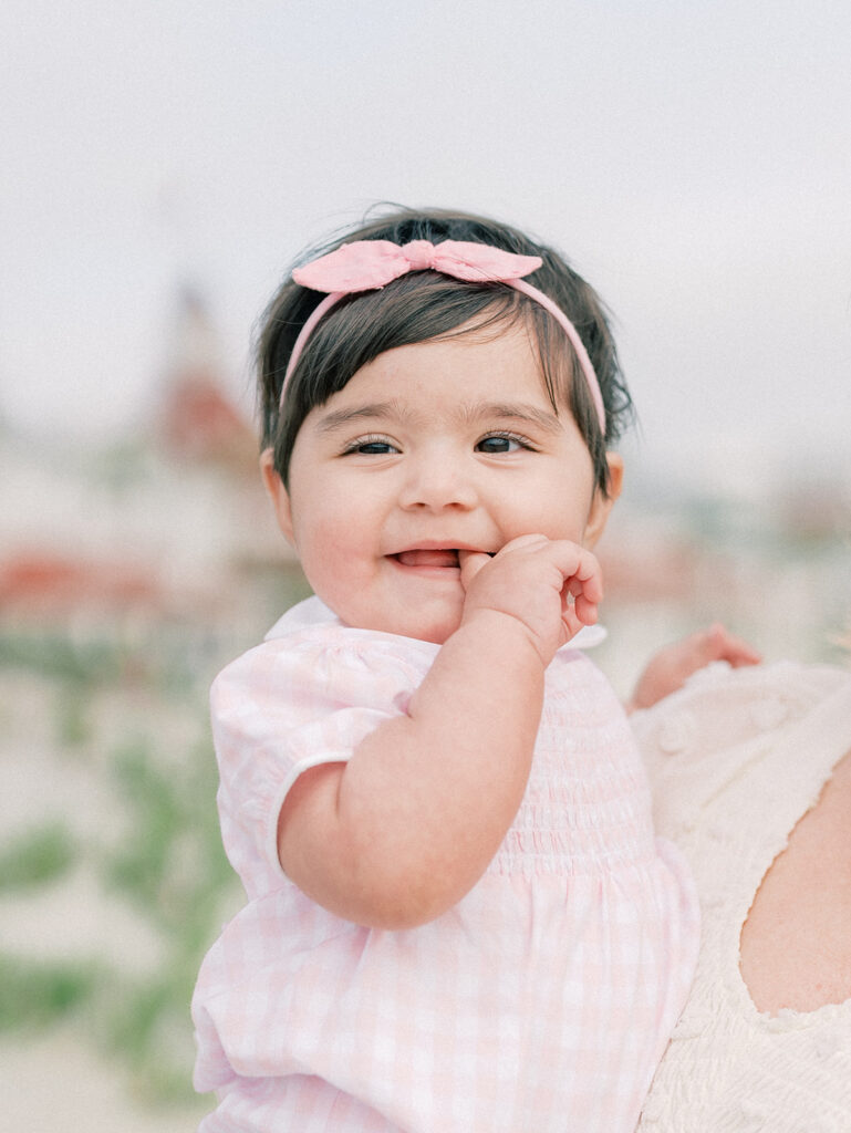 A cute toddler at Coronado Beach