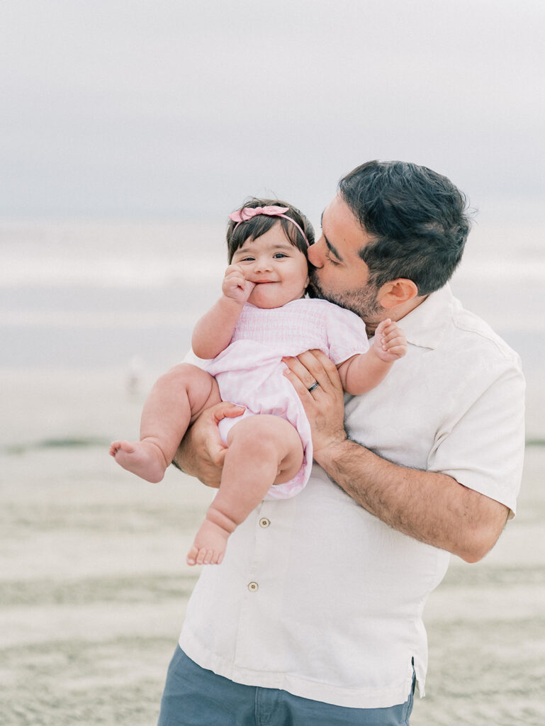 Father and daughter at Coronado Beach