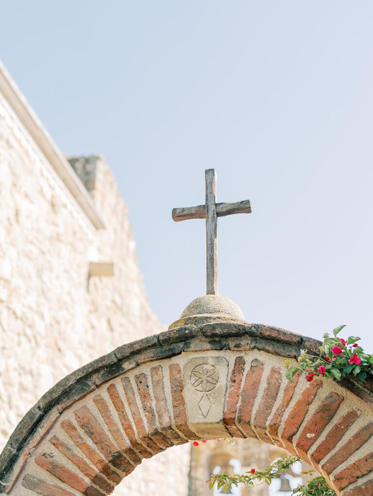 cross at the mission San Juan Capistrano 