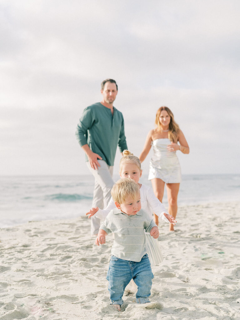 Candid moment during La Jolla photography session