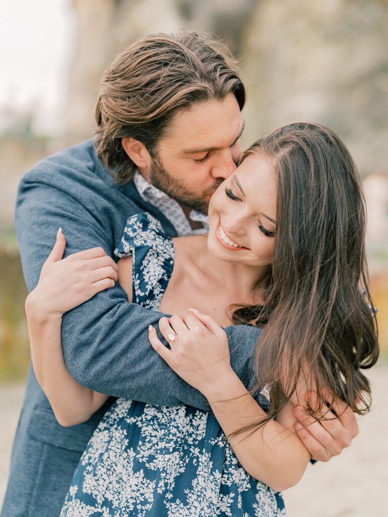 Engagement Session with the Iconic Pirate Tower of Laguna Beach as a backdrop