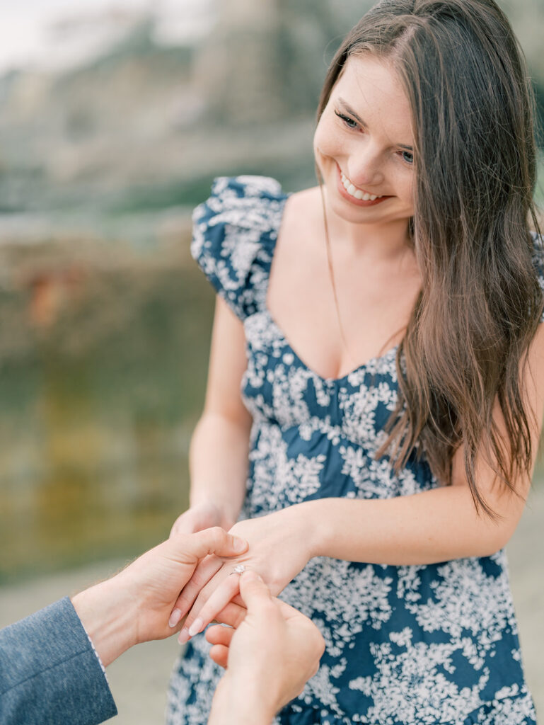 Candid photo of a woman