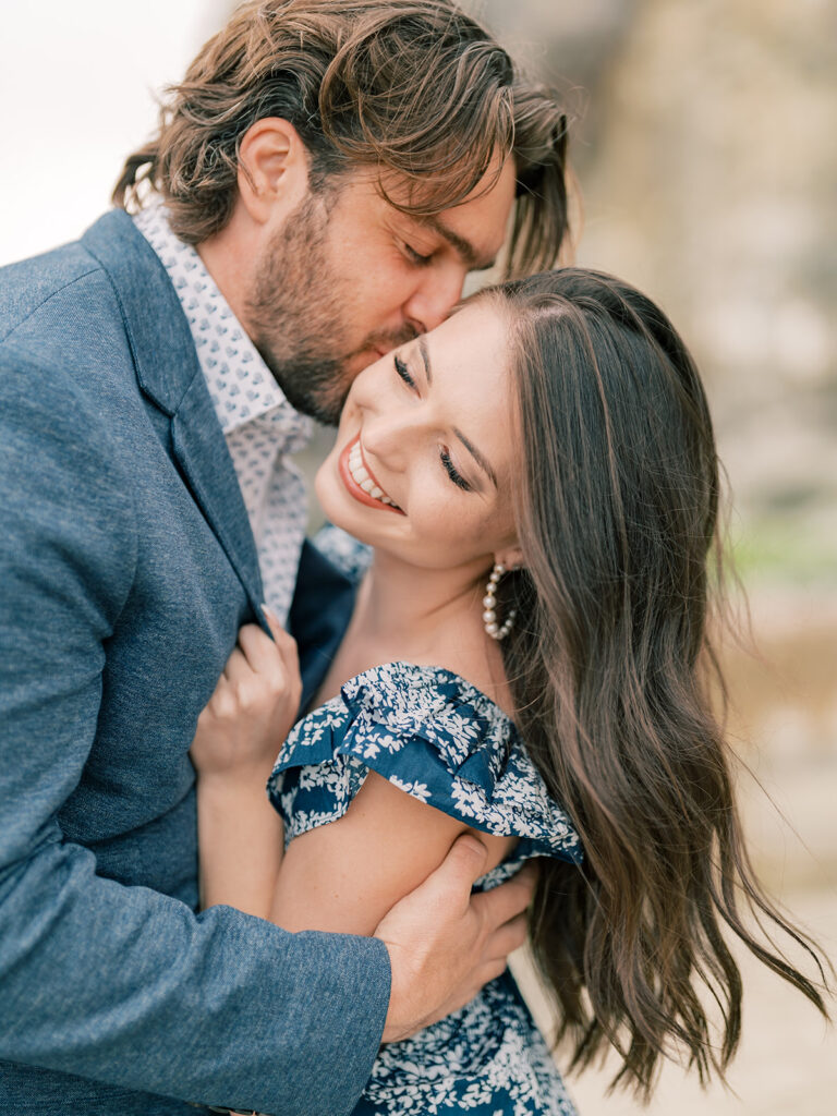 Close up photo of a couple at Laguna Beach