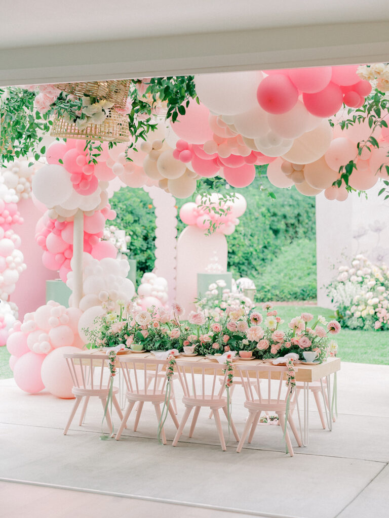 Little girl birthday set-up ideas