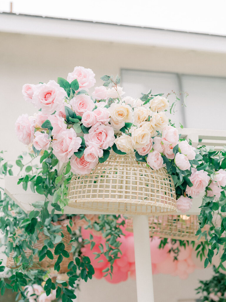 Pastel pink flowers