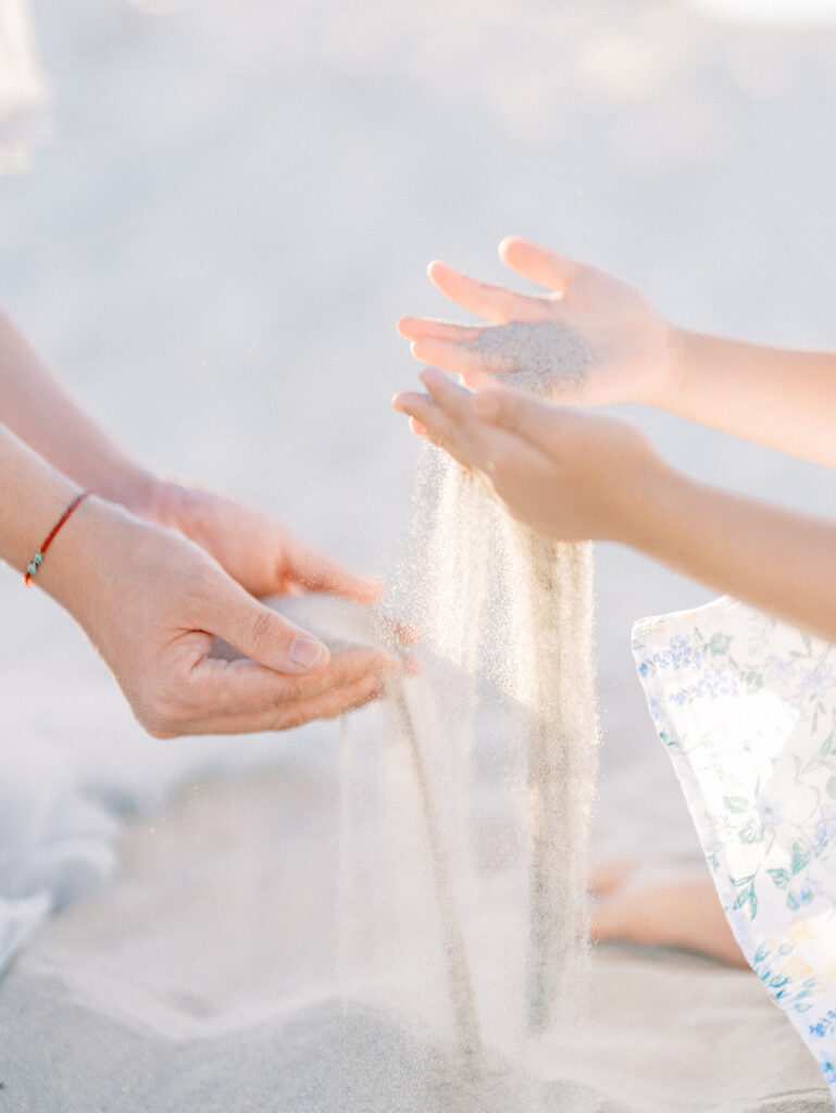 Sand at Coronado Beach captured by San Diego maternity photographer