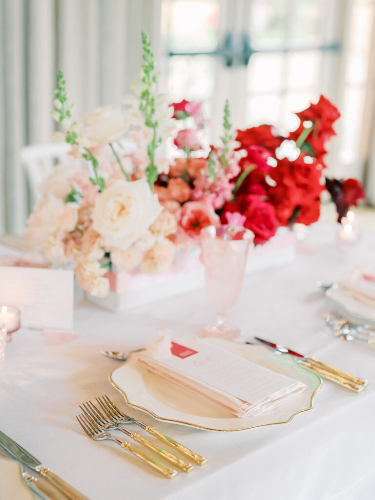 tablescape during rancho valencia brunch