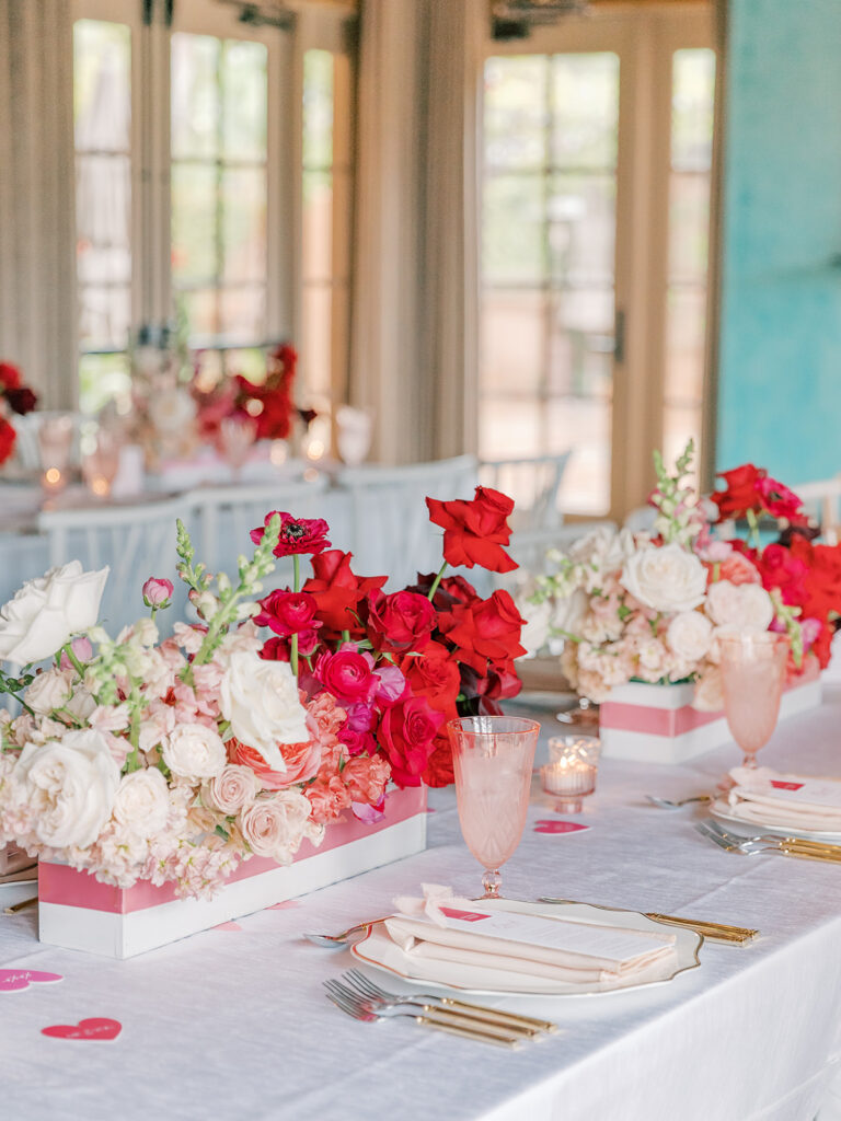 tablescape during rancho valencia brunch