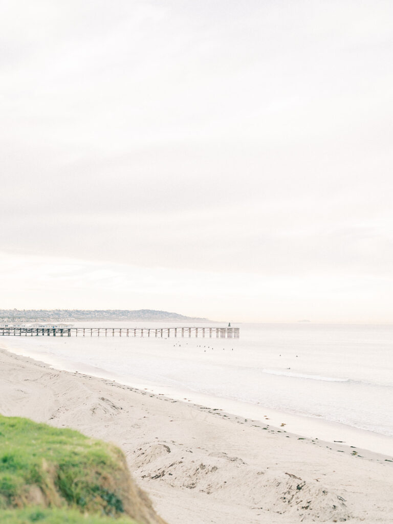 a view of pier at pacific beach captured by san diego beach photographer